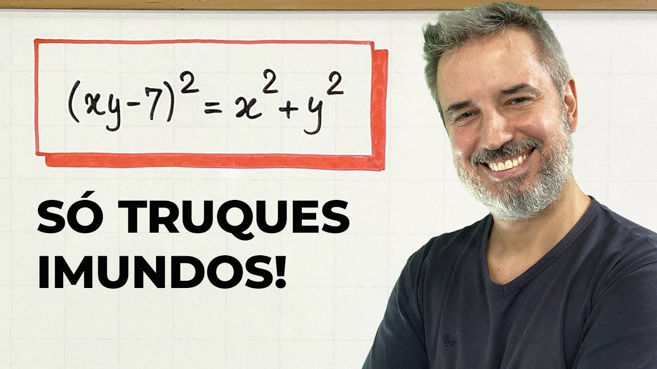 Uma equação que exige TRUQUES SUJOS! 🤯🇮🇳 (xy−7)² = x² + y² [Horizontal]