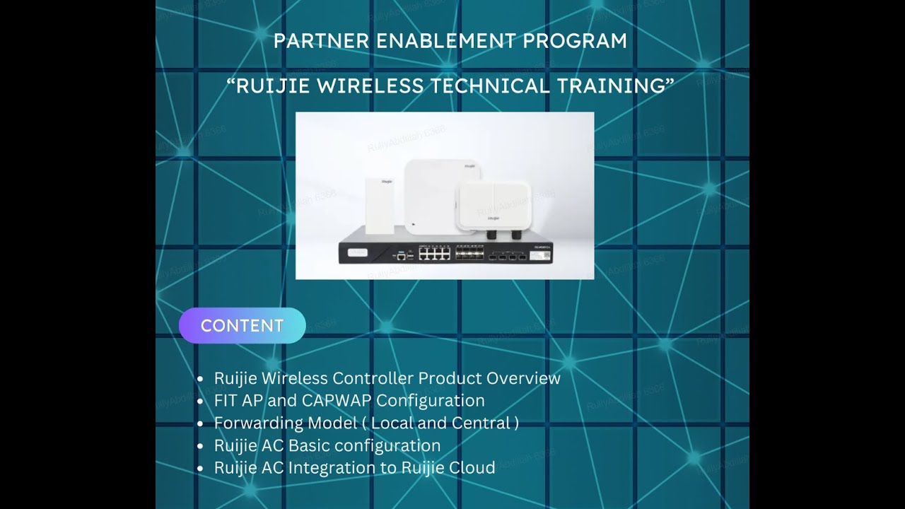 Topic 4 Ruijie Wireless Controller (AC) dan AP FIT Mode basic Configuration