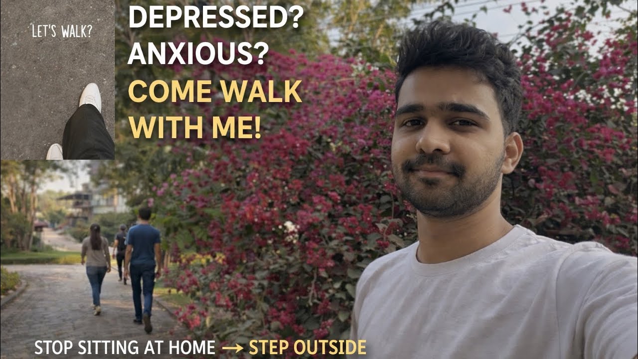 Don’t stay locked inside — a simple walk can lift your mood. 🌿✨ Let’s walk today #fitnessmotivation