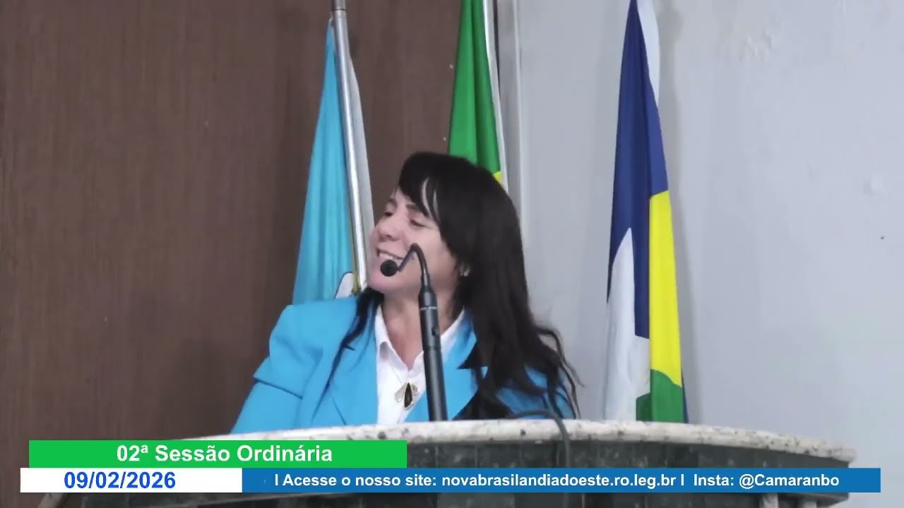 Fala da Vereadora Ana Paula na 02ª Sessão Ordinária de 2026