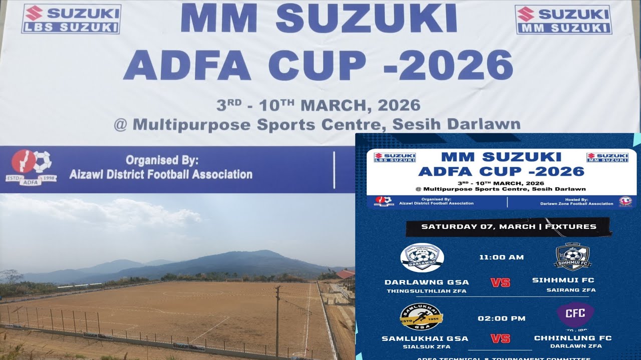 DARLAWNG GSA Vs SIHHMUI FC || ADFA CUP - 2026 || MM SUZUKI