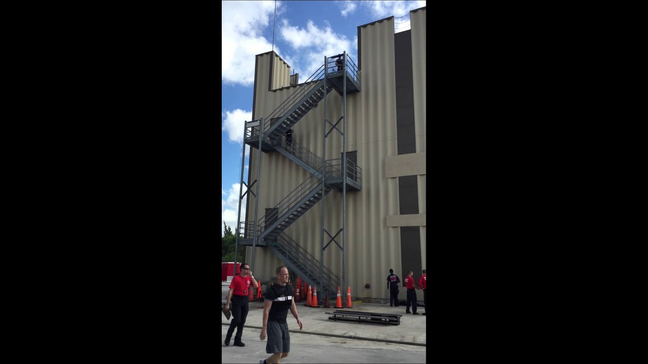 3 Minute Firefighter Physical Agility Test (PAT) Coral Springs Fire Academy