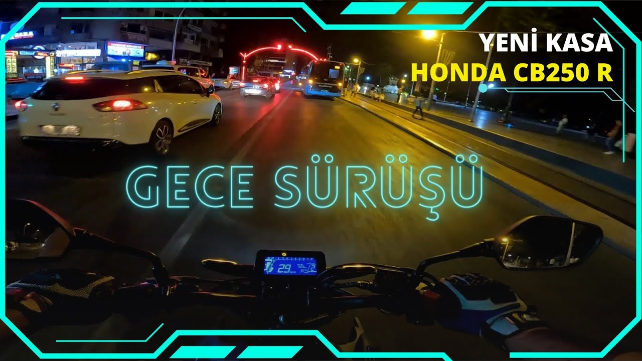 Yeni Kasa 2022 Model Honda CB250 R Gece Sürüşü Detaylı İnceleme