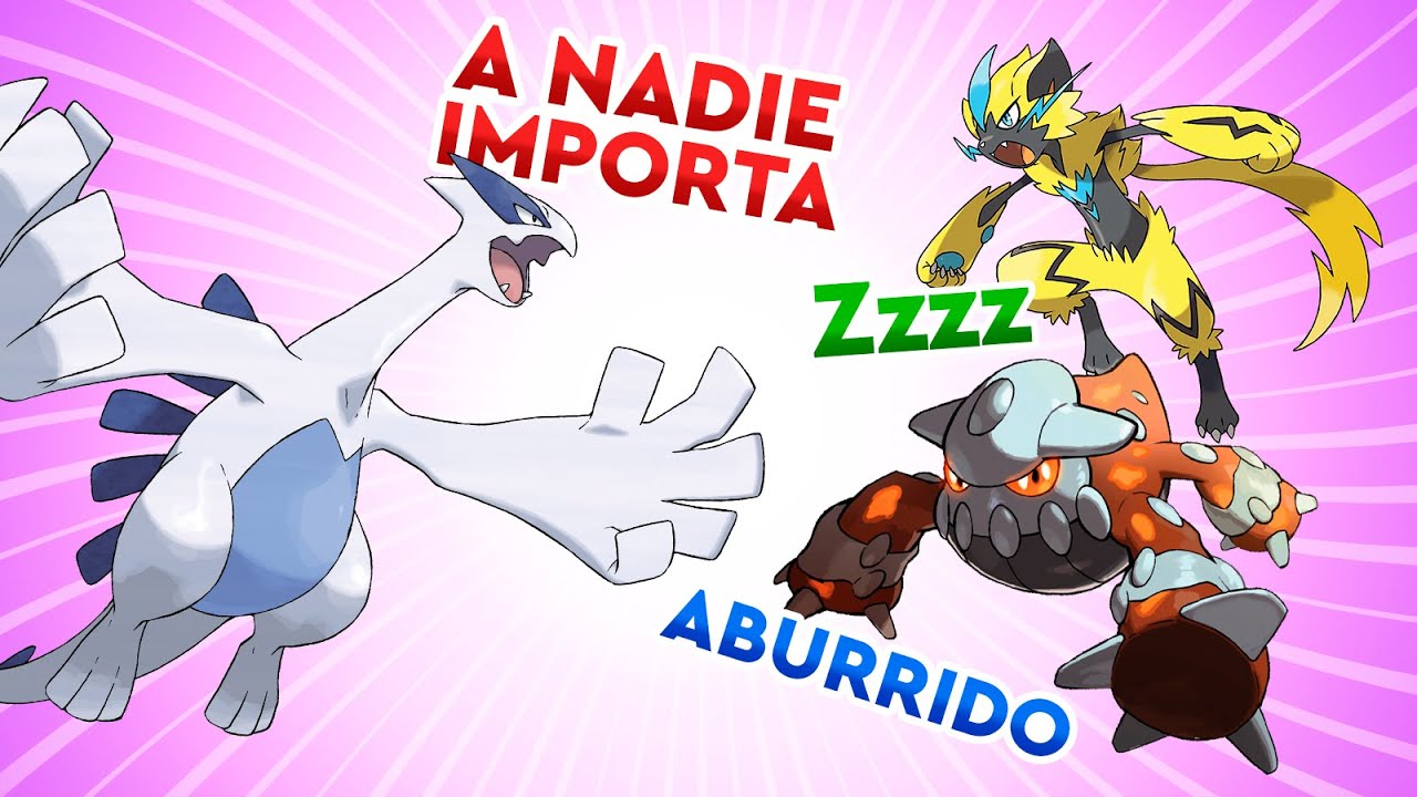 TOP 7 POKÉMON LEGENDARIOS Y SINGULARES MÁS ABURRIDOS