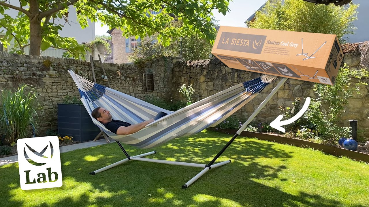 Entspannung im Garten mit dem Gestell für Hängematten Nautico | LA SIESTA Lab