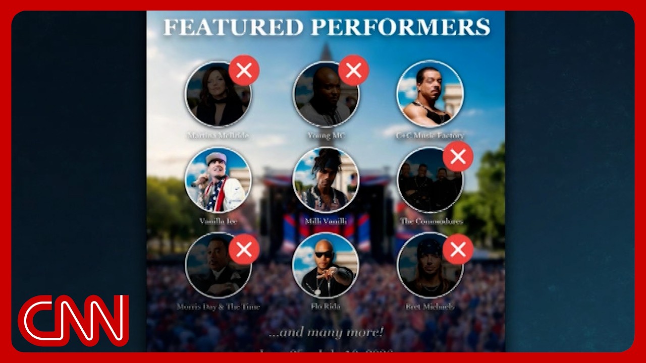 Why artists keep bailing on Trump-backed concerts for America's 250th