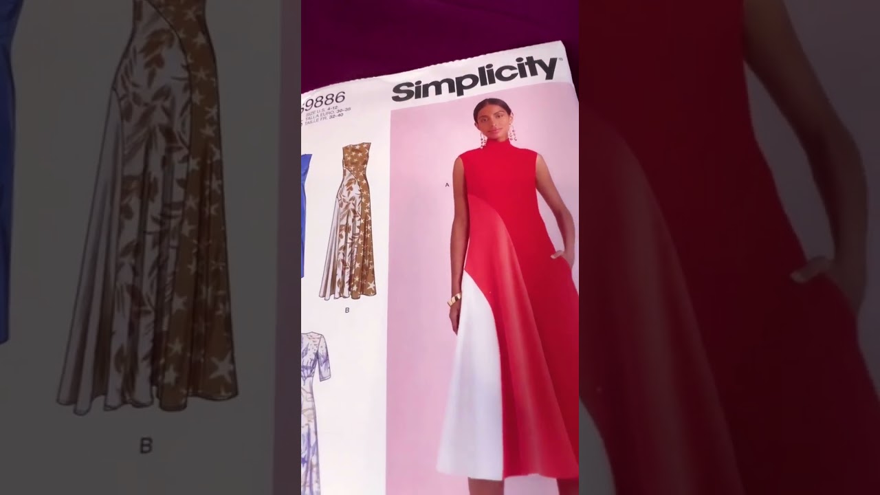 Sewing Simplicity 9886 dress. #sewing #diyfashion #memade #sewist