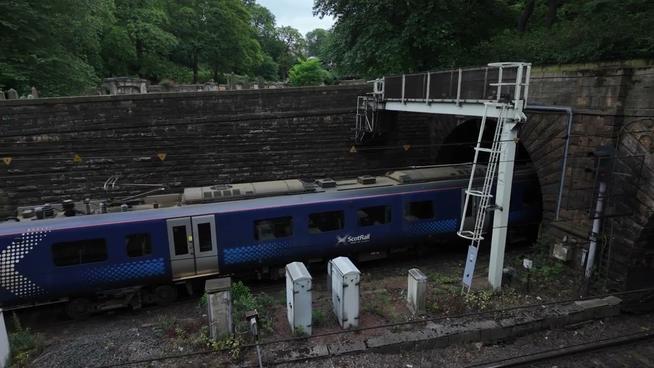 Noisy Commuter Trains, Princes Street Gardens Cutting, Edinburgh.