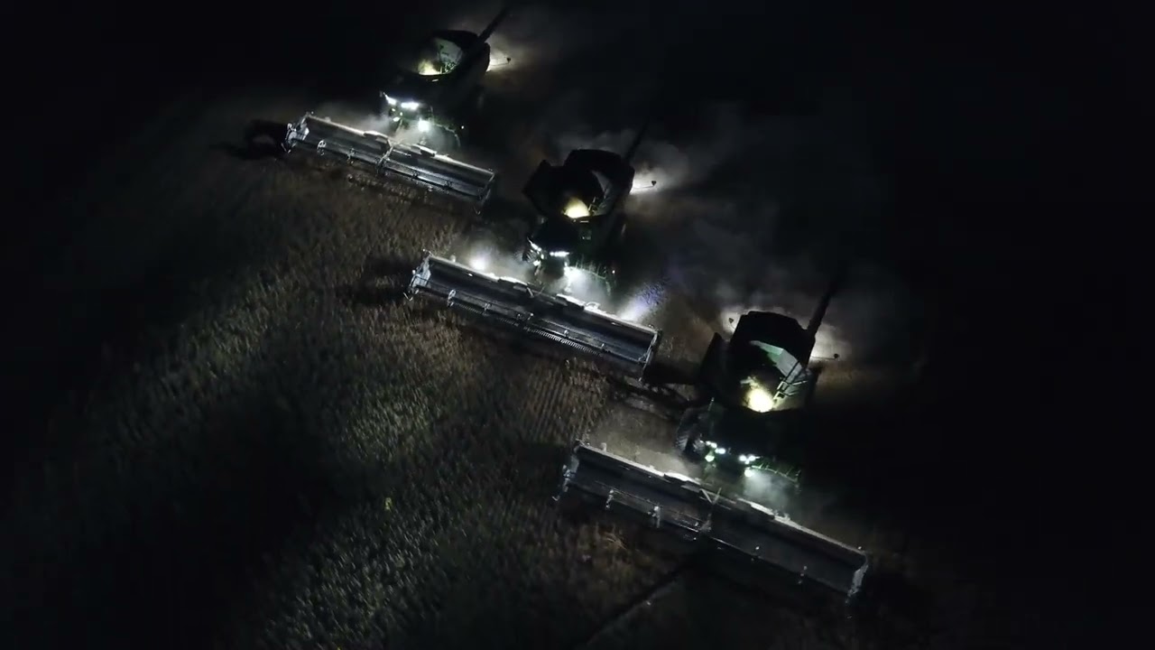 JKD Harvesting - Soybeans Night Video