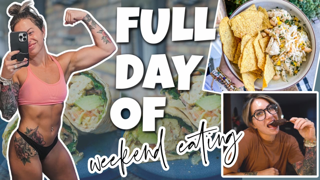 WHAT I EAT ON THE WEEKENDS! Realistic & Quick Meals WITH MACROS!