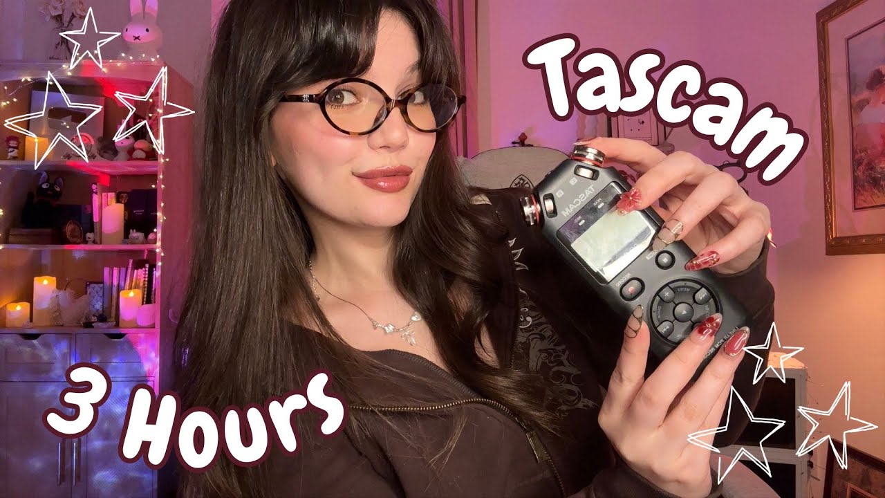 FAST AND AGGRESSIVE TASCAM ASMR (3 Hours Of Ear to Ear Mouth Sounds, Mic Triggers, Rambles) 