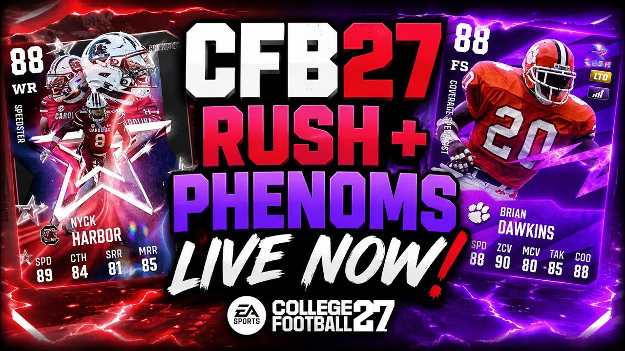 PHENOMS VOL 2.5 & SUMMER RUSH LIVE NOW IN CFB 27 ULTIMATE TEAM!