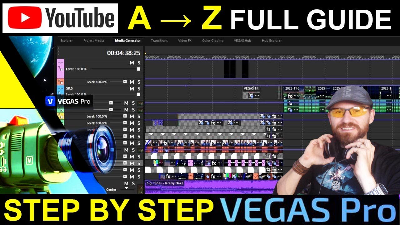 How to   editing a video for Youtube from A to Z on Vegas Pro