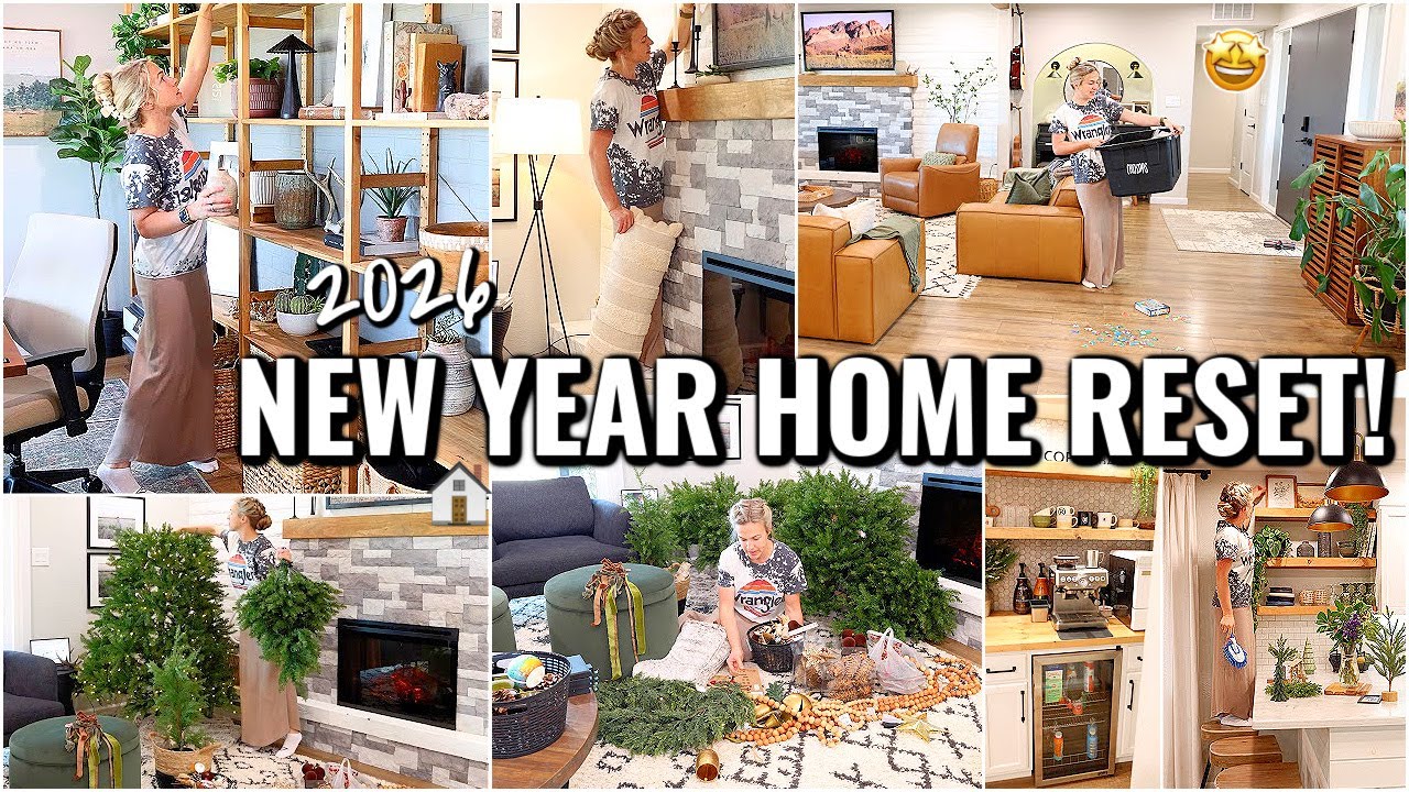 RESETTING MY HOME FOR 2026! NEW YEAR RESET | 2026 CLEANING & ORGANIZING MOTIVATION