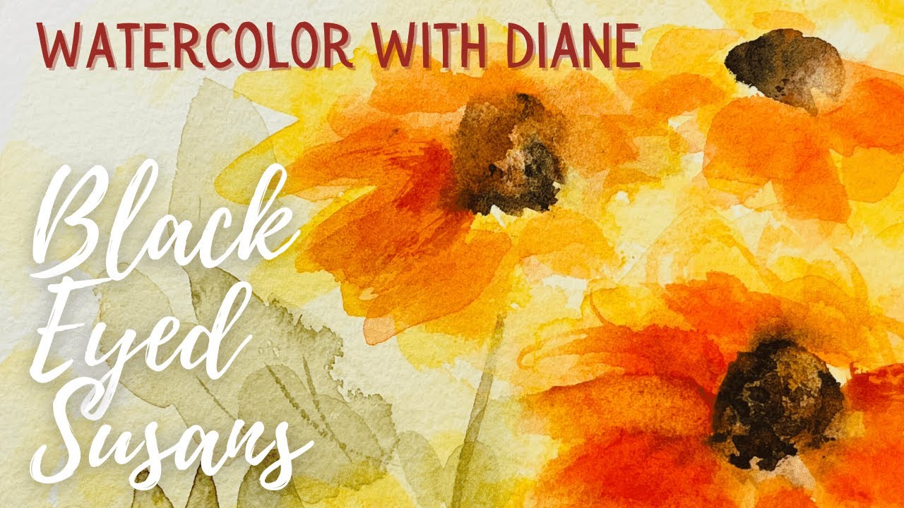 How to Paint Watercolor Black Eyed Susan Flowers - I thought I hated Arches Paper - was I wrong?