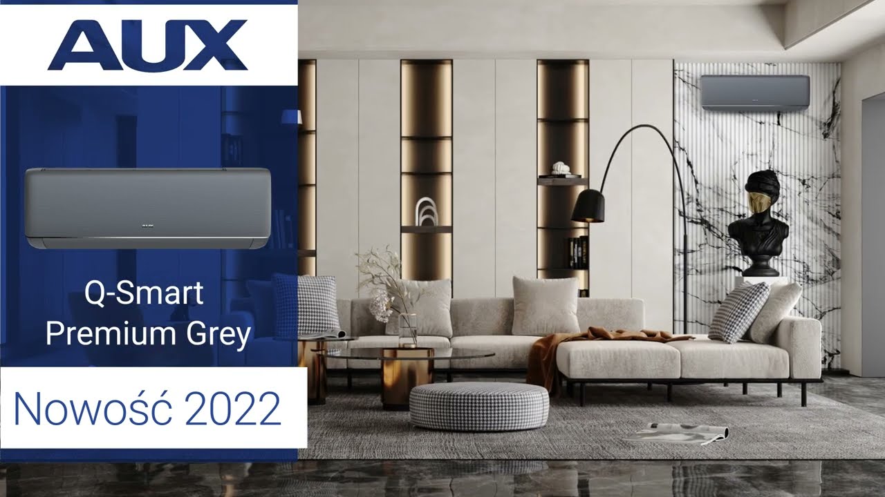 Klimatyzatory AUX z serii Q-Smart Premium Grey