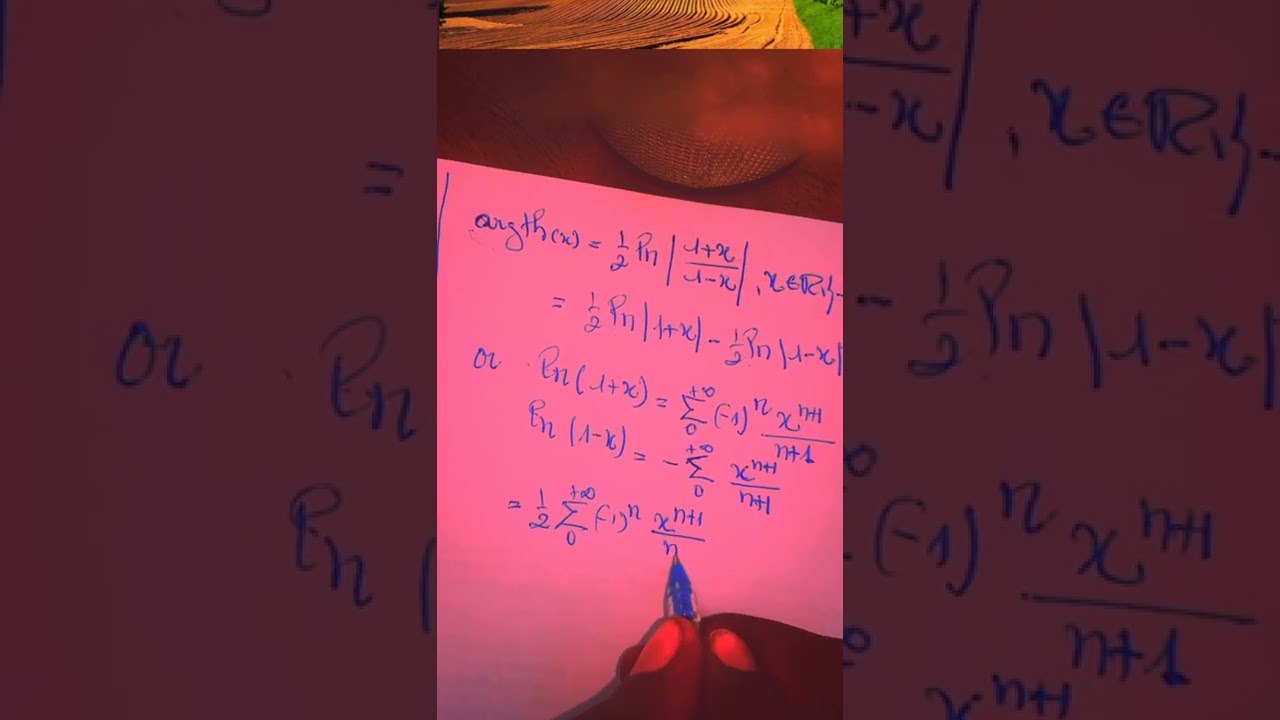 DEVELOPPEMENT EN SERIE ENTIERE DE Argth(x)