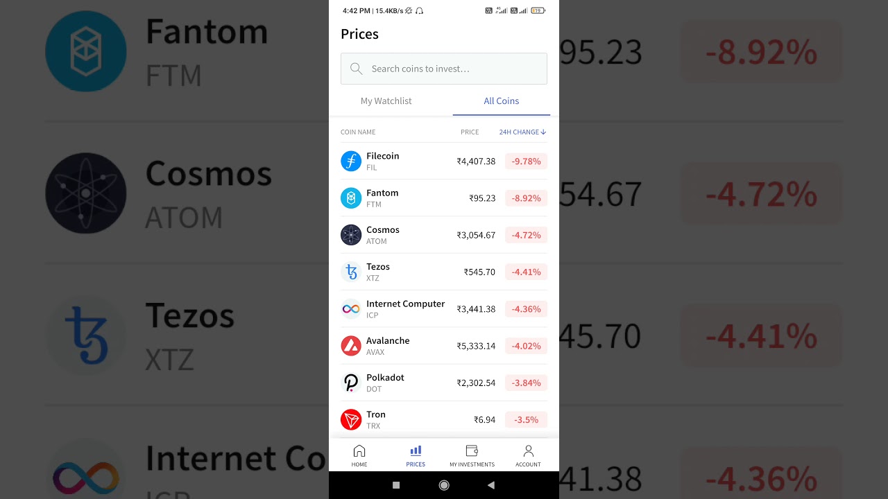 COINDEX WITHDRAWAL