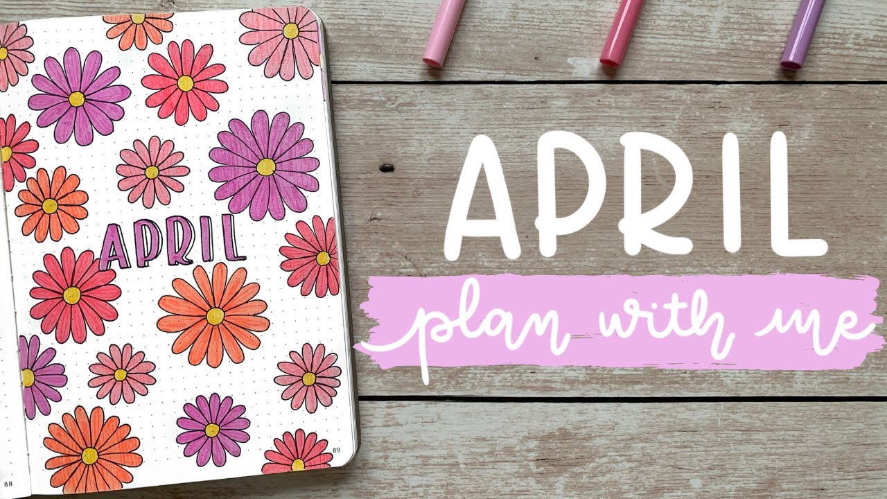 April 2020 Bullet Journal Setup | Plan With Me | BUJOANDCOOKIES