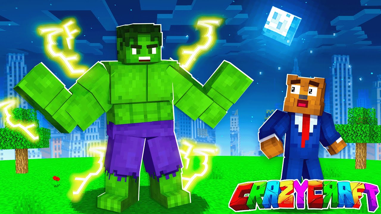 Creating The ELECTRIC HULK In Minecraft Crazy Craft