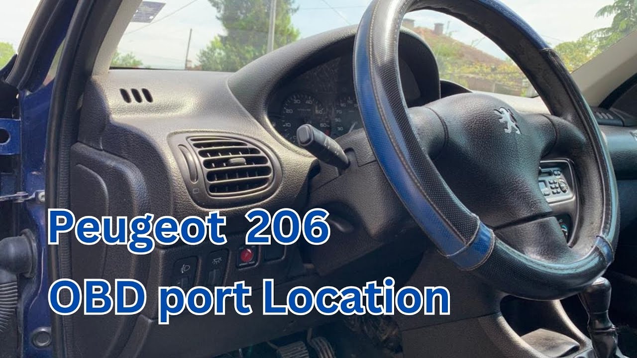 Lokalizacja portu OBD Peugeot 206, dostęp do portu diagnostycznego