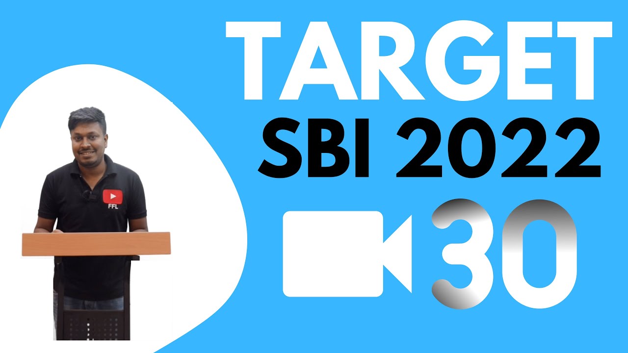 SBI CLERK 2022 || Exam preparation video - 30