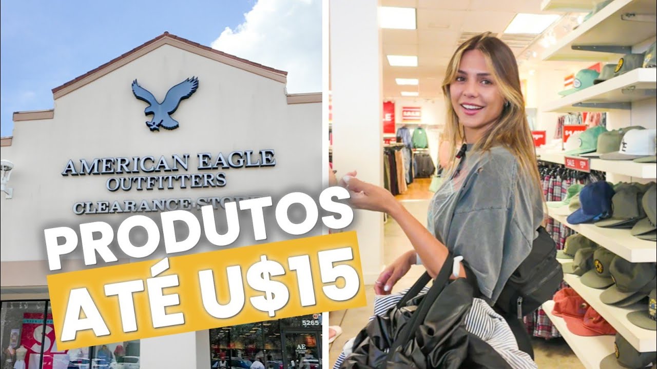 PREÇOS INCRÍVEIS NA AMERICAN EAGLE DE ORLANDO! Se você quer economizar precisa conhecer essa loja