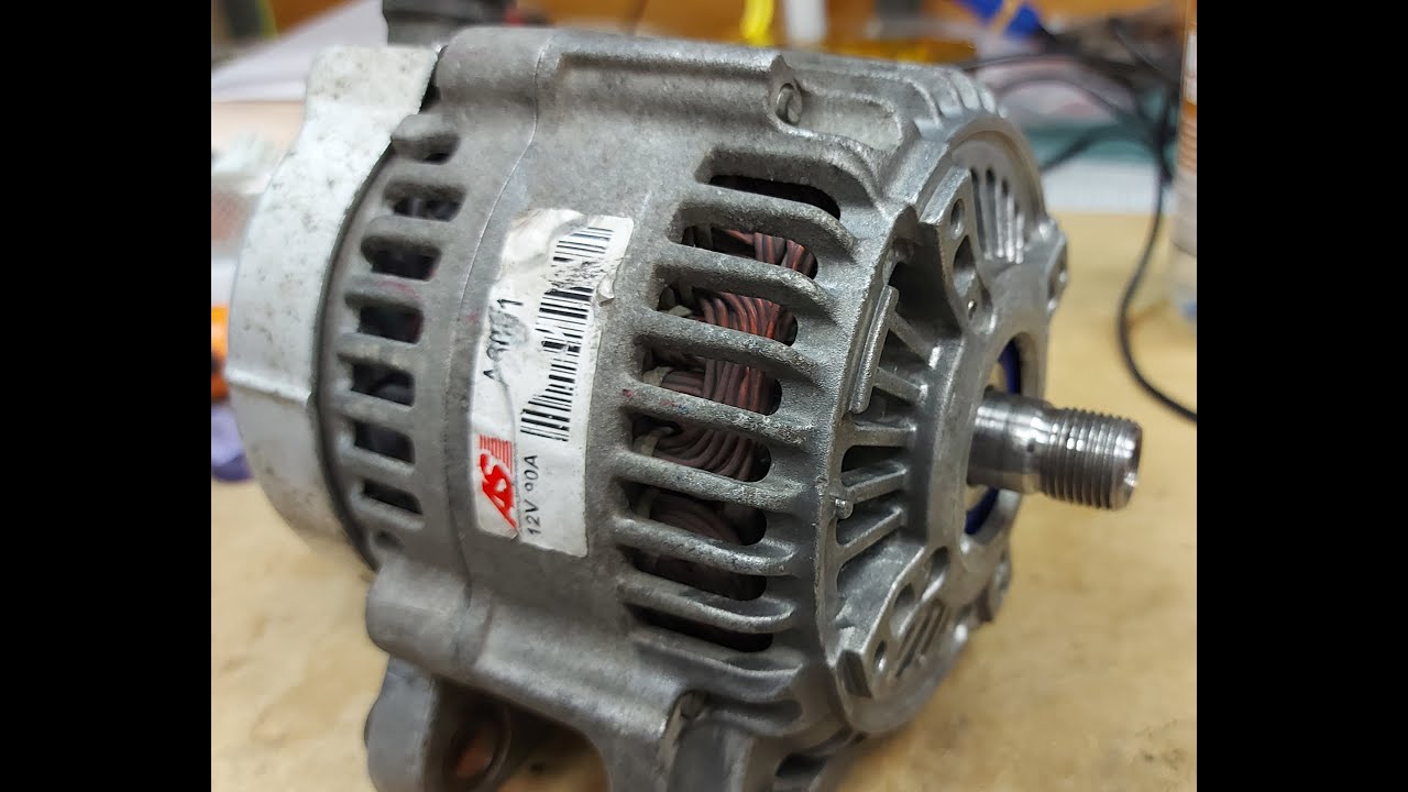 Naprawa alternatora do Toyoty Yaris I - druciarska nieopłacalna przeróbka na inny wirnik i łożysko