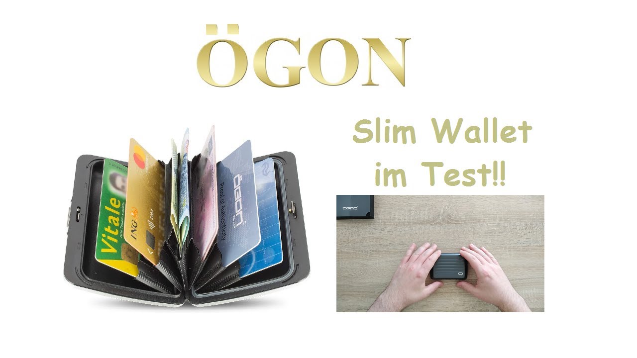 Smart Wallet &Ouml;gon im Test!! Aluminium Geldb&ouml;rse - Metallverschluss - RFID Blockierung Kartenetui