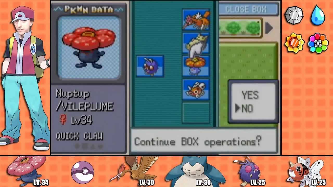 ProJared - FireRed Nuzlocke - All Deaths and Releases (Part 1)