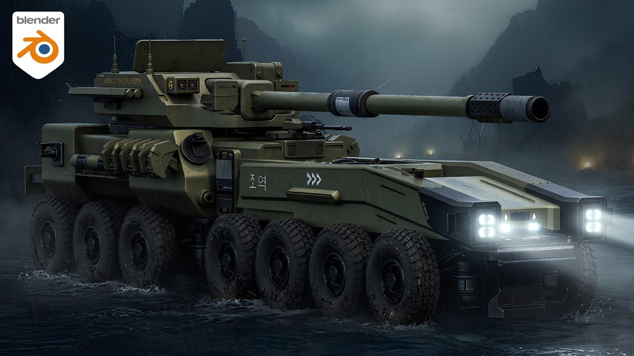 From Cube to War Machine, Full Tank Modeling in Blender (Real Workflow)