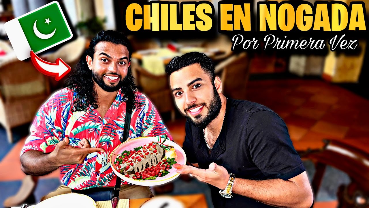 🇵🇰🤯PAKISTANÍES Probando CHILES EN NOGADA por Primera Vez en MÉXICO🇲🇽