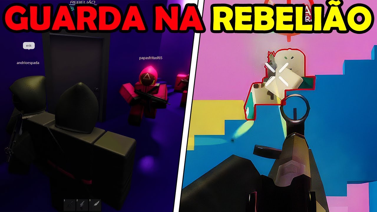 CRIARAM a REBELIÃO e PROTEGI O FRONTMAN DE GUARDA no SQUID GAME no Roblox