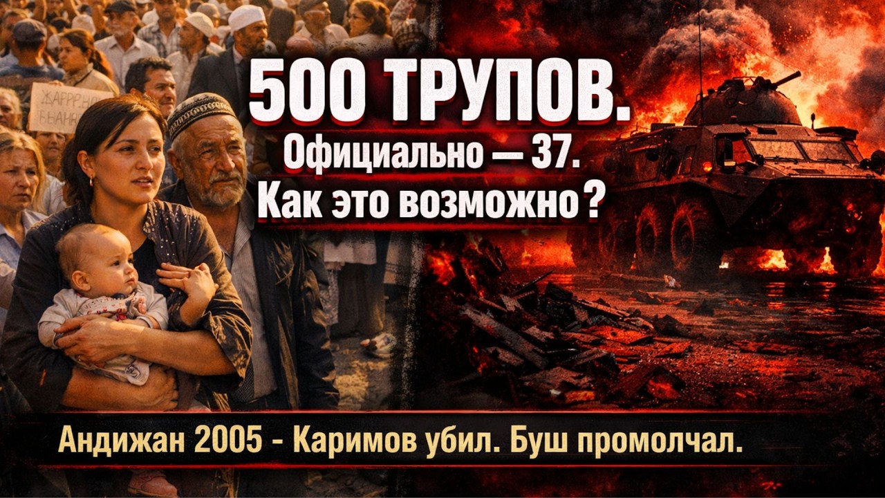 АНДИЖАН 2005: КАК КАРИМОВ РАССТРЕЛЯЛ ПЛОЩАДЬ И ВЕСЬ МИР ОТВЕРНУЛСЯ. СОТНИ УБИТЫ. УЗБЕКИСТАН ЗАКРЫЛСЯ