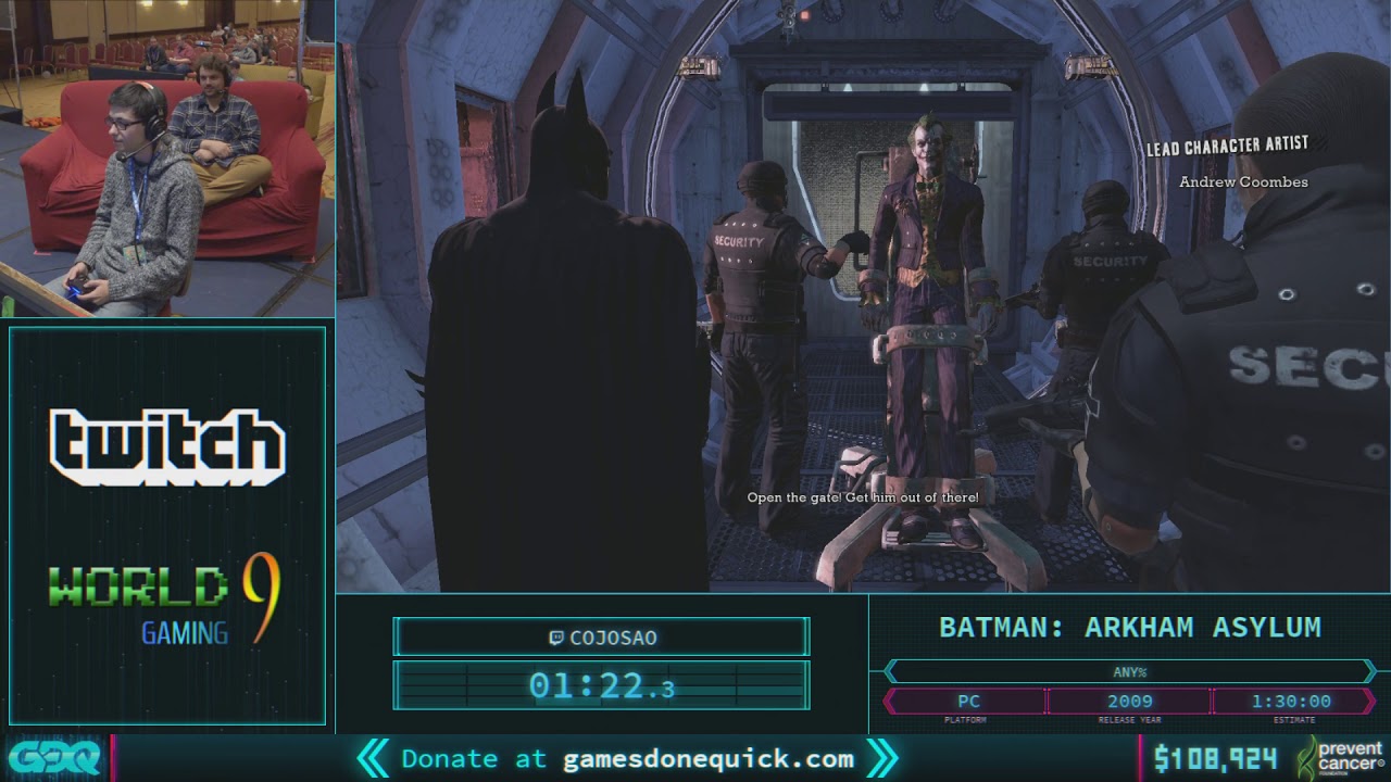 Batman: Arkham Asylum by cojosao in 1:20:49 - AGDQ 2018 - Part 11