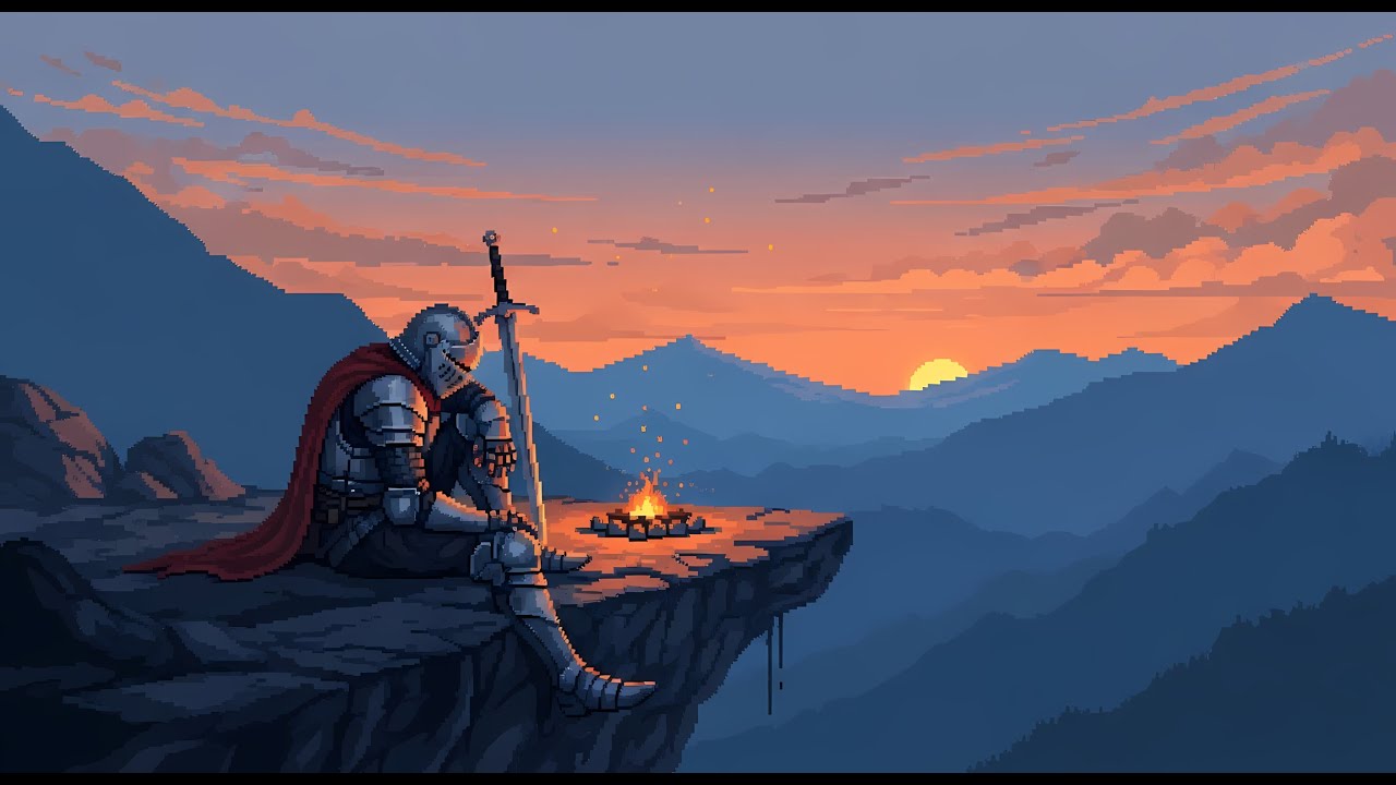 A Lonely Warrior at Dusk | Deep Healing Ambient Music For Meditation, Reflection & Inner Peace