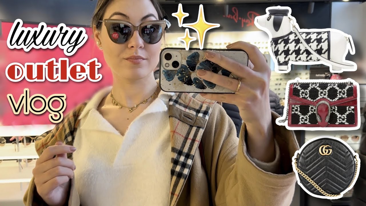 Luxury outlet VLOG - go shopping with me at Loewe, Prada & Gucci | Ingolstadt Village outlet vlog