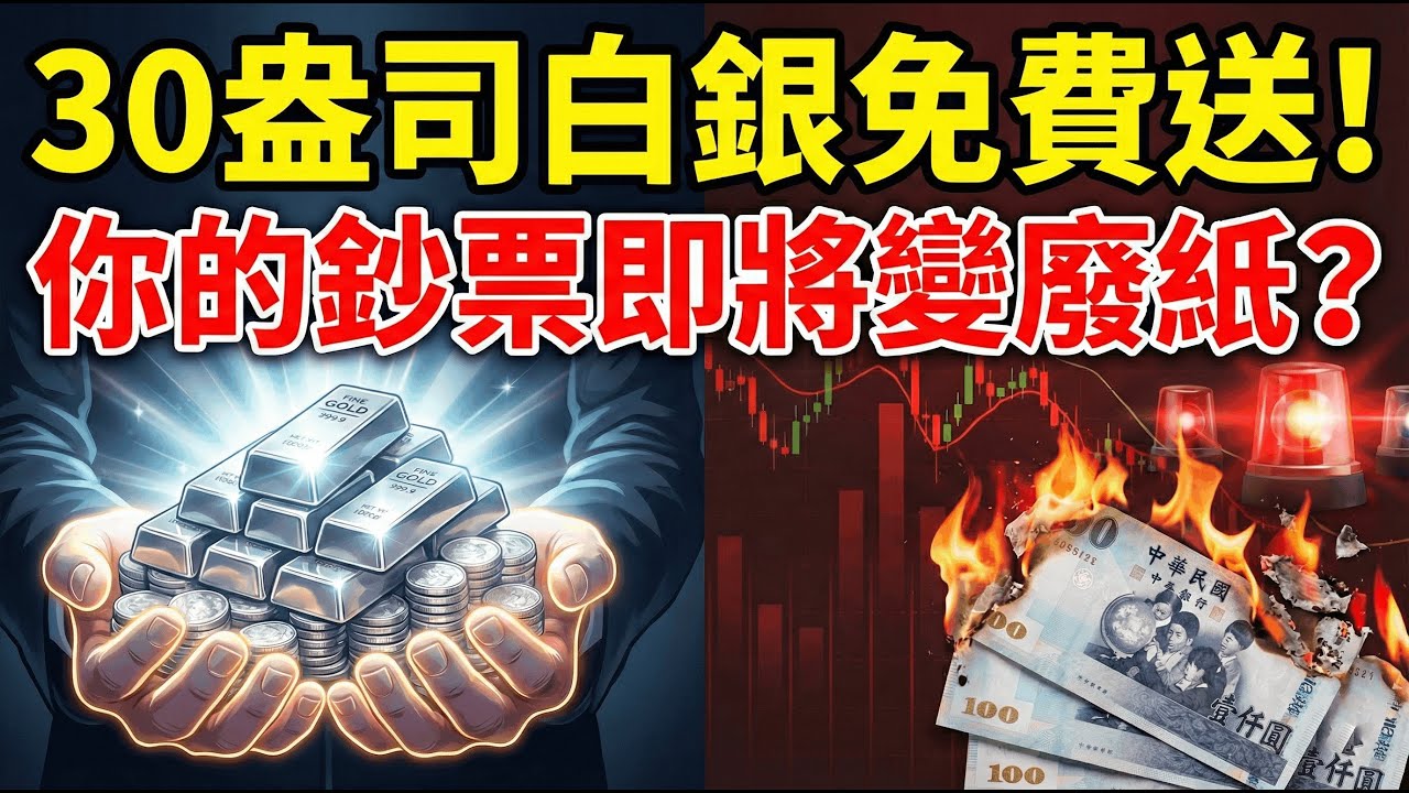 💰我拿出30盎司白銀送給你！因為接下來發生的事，你手裡的紙幣可能一文不值... #白銀贈送 #資產保值 #投資理財 #通貨膨脹 #黃金