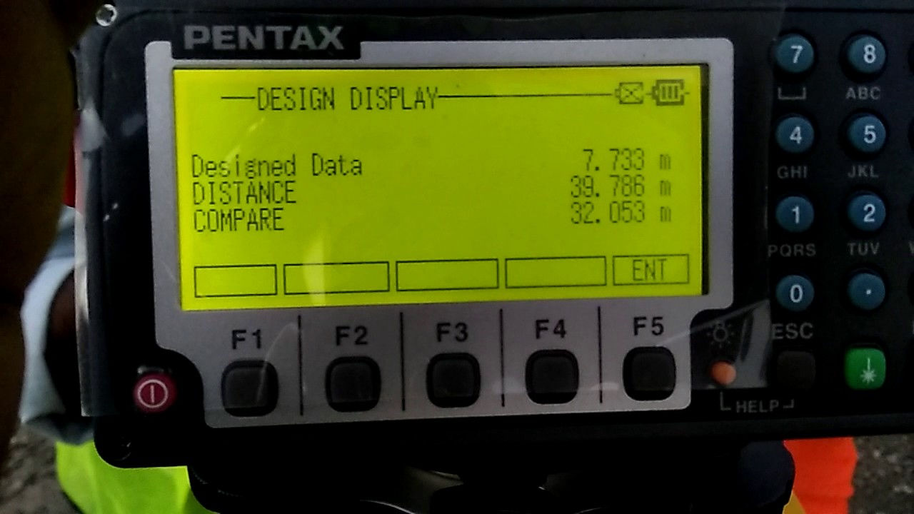 How to stack out point by Pentax total station