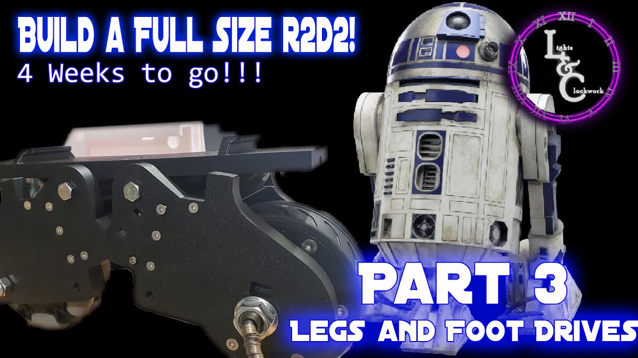 Сборка R2D2, часть 3 — Ноги и привод.