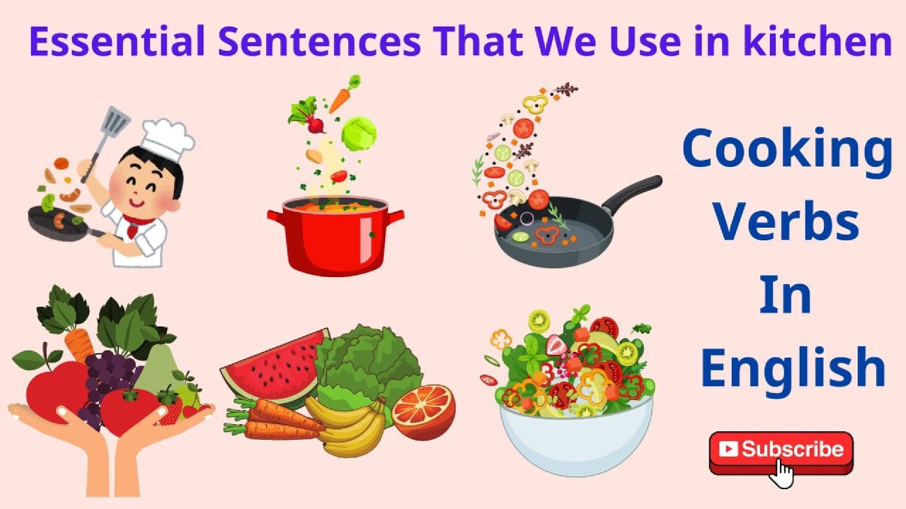 Cooking Verbs In English | Action Verbs For Beginner Daily English | LearnEnglish 