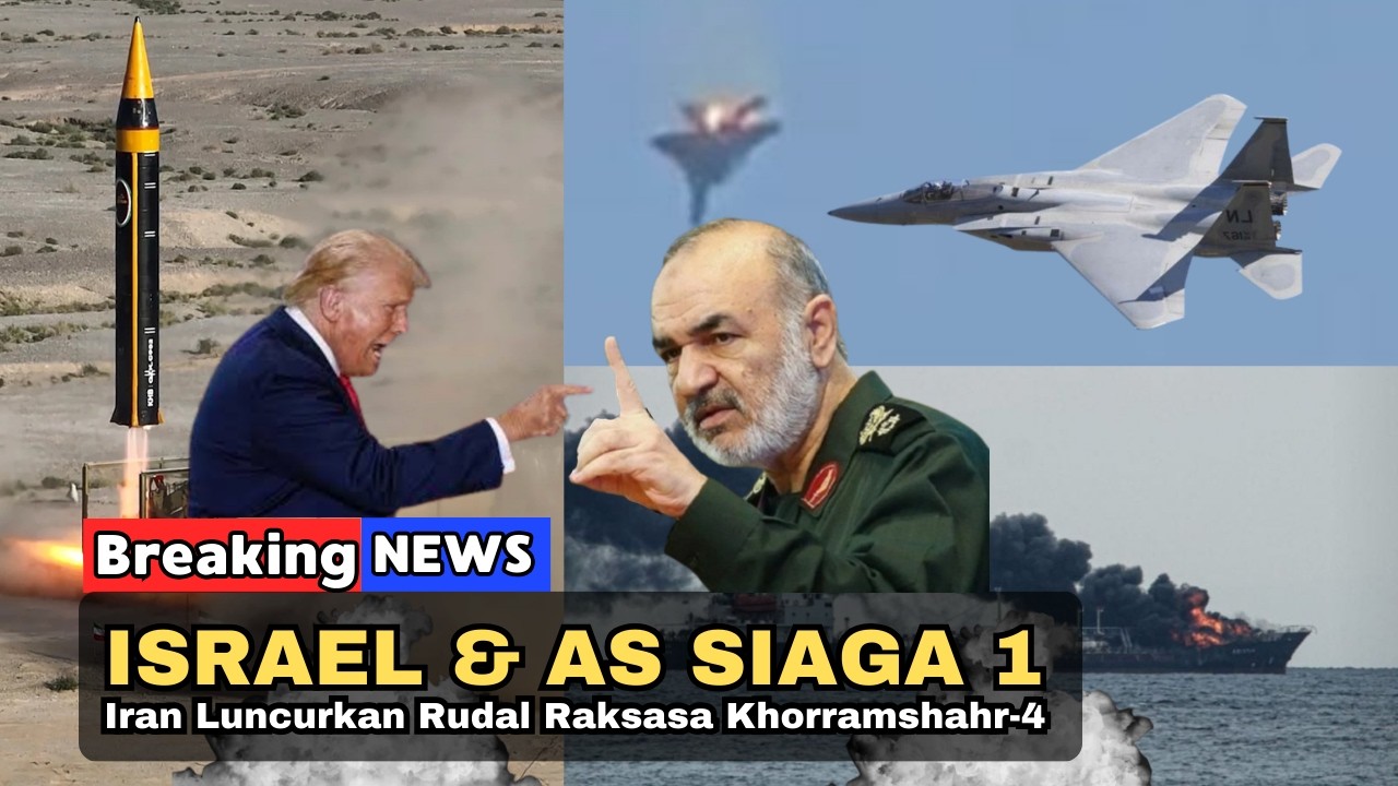 🔴 BARU SAJA TERJADI! Iran Luncurkan Rudal Raksasa Khorramshahr-4, Jet F-15 & KAPAL TANKER AS RONTOK