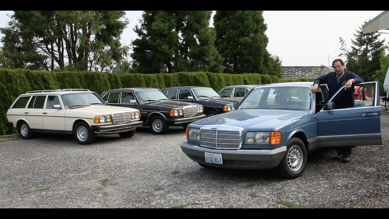 1983 Was a Good Year for Mercedes Benz: Not Often You'll See and Hear 4 in a Row