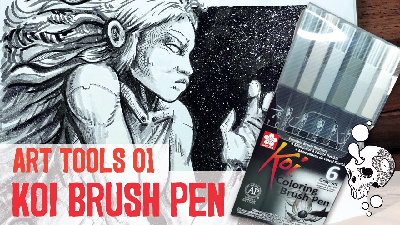 Hands-on the KOI COLORING BRUSH PENS - art tool REVIEW!