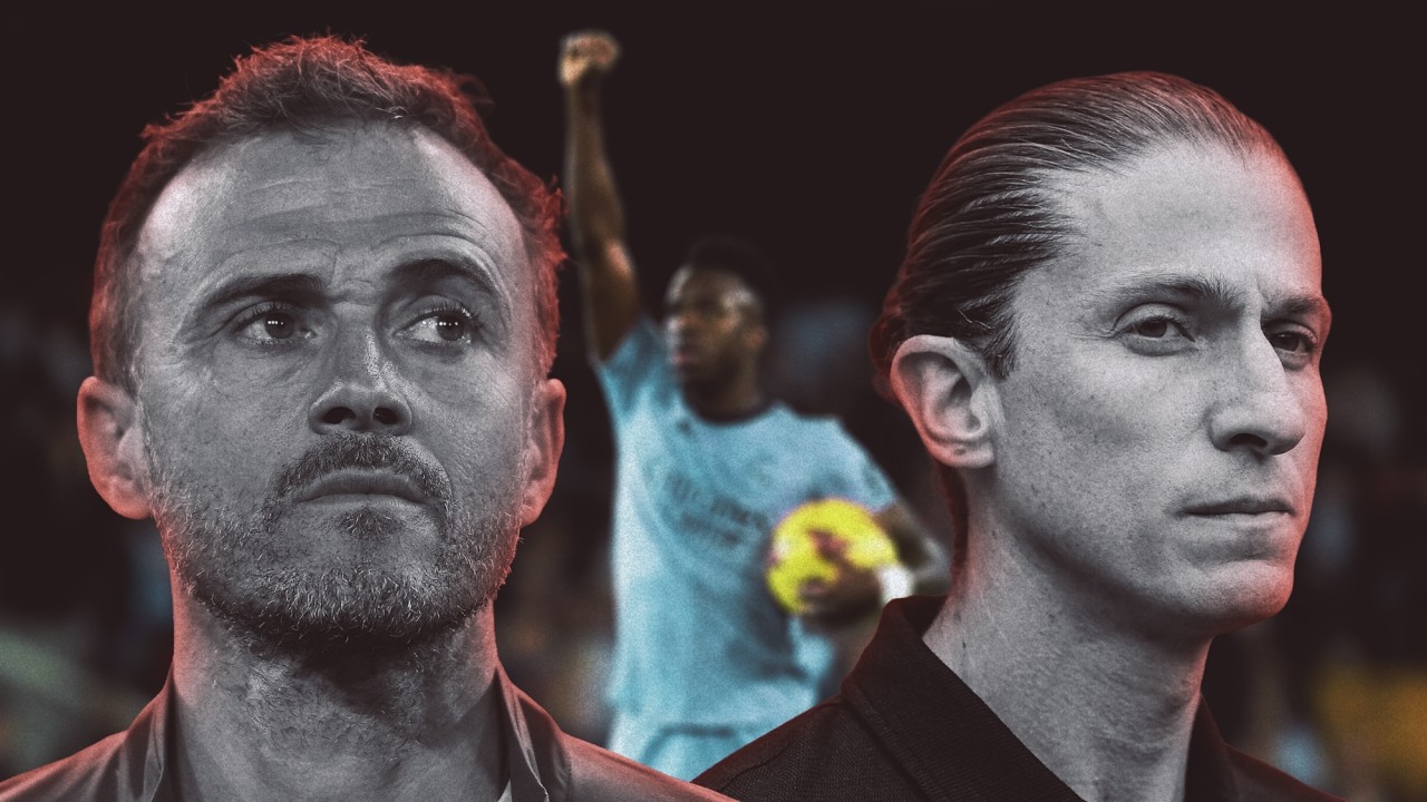 Luis Enrique e Filipe Luis: como não se posicionar