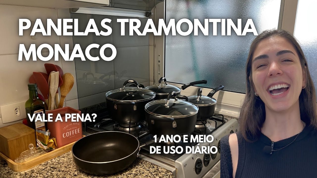 TUDO SOBRE JOGO DE PANELAS TRAMONTINA MONACO | opinião após 1 ano e meio de uso