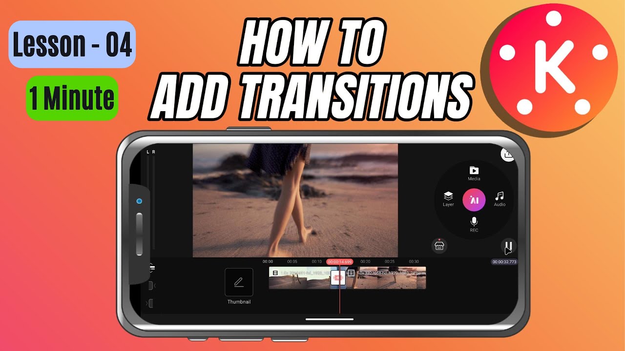 How to Add Transitions in Kinemaster - Lesson 04 Kinemaster Tutorial