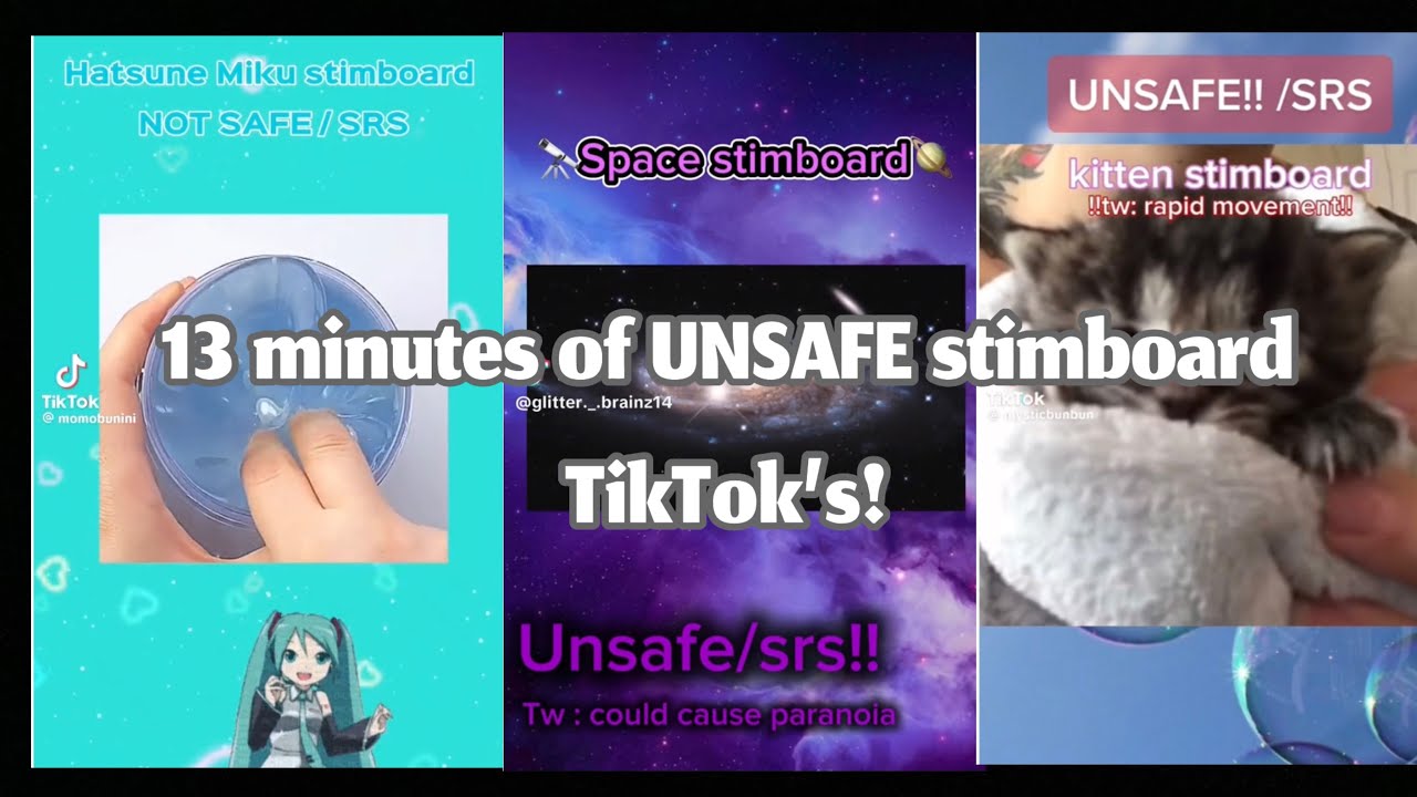 13 minutes of UNSAFE stimboard TikTok’s!