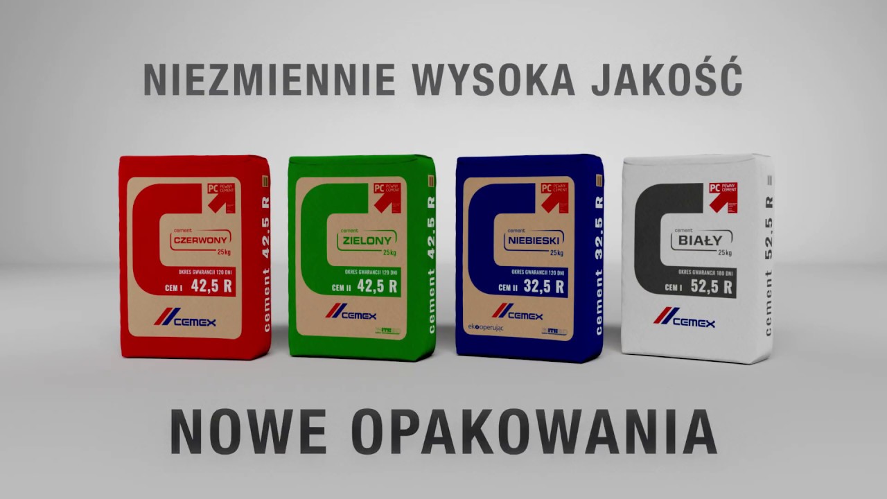 Cementy workowane CEMEX w nowych opakowaniach! [zapowiedź]