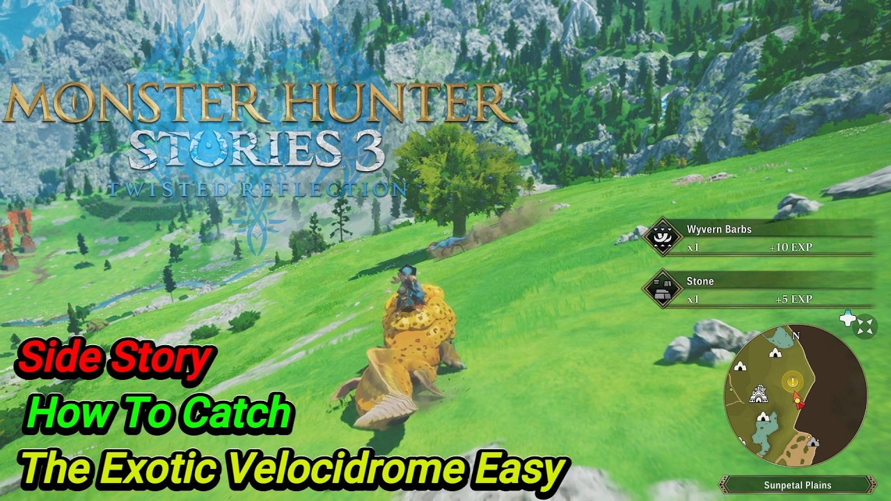 Monster Hunter Stories 3 / Дополнительная история / Огден / Как поймать экзотического Велоцидрома...